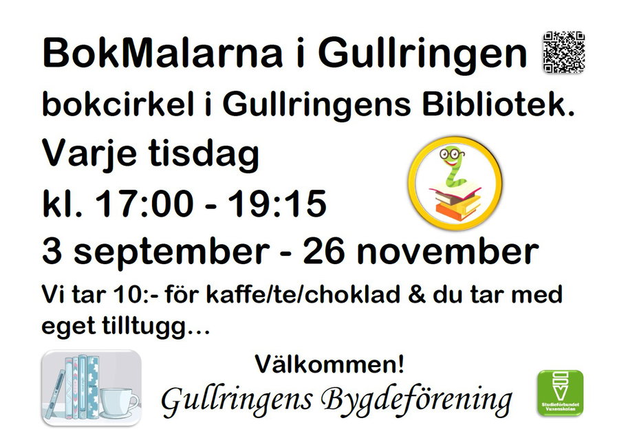 - 19:15 BokMalarna i Gullringen