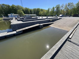 Båtramp i Småbåthamnen i Lidköping