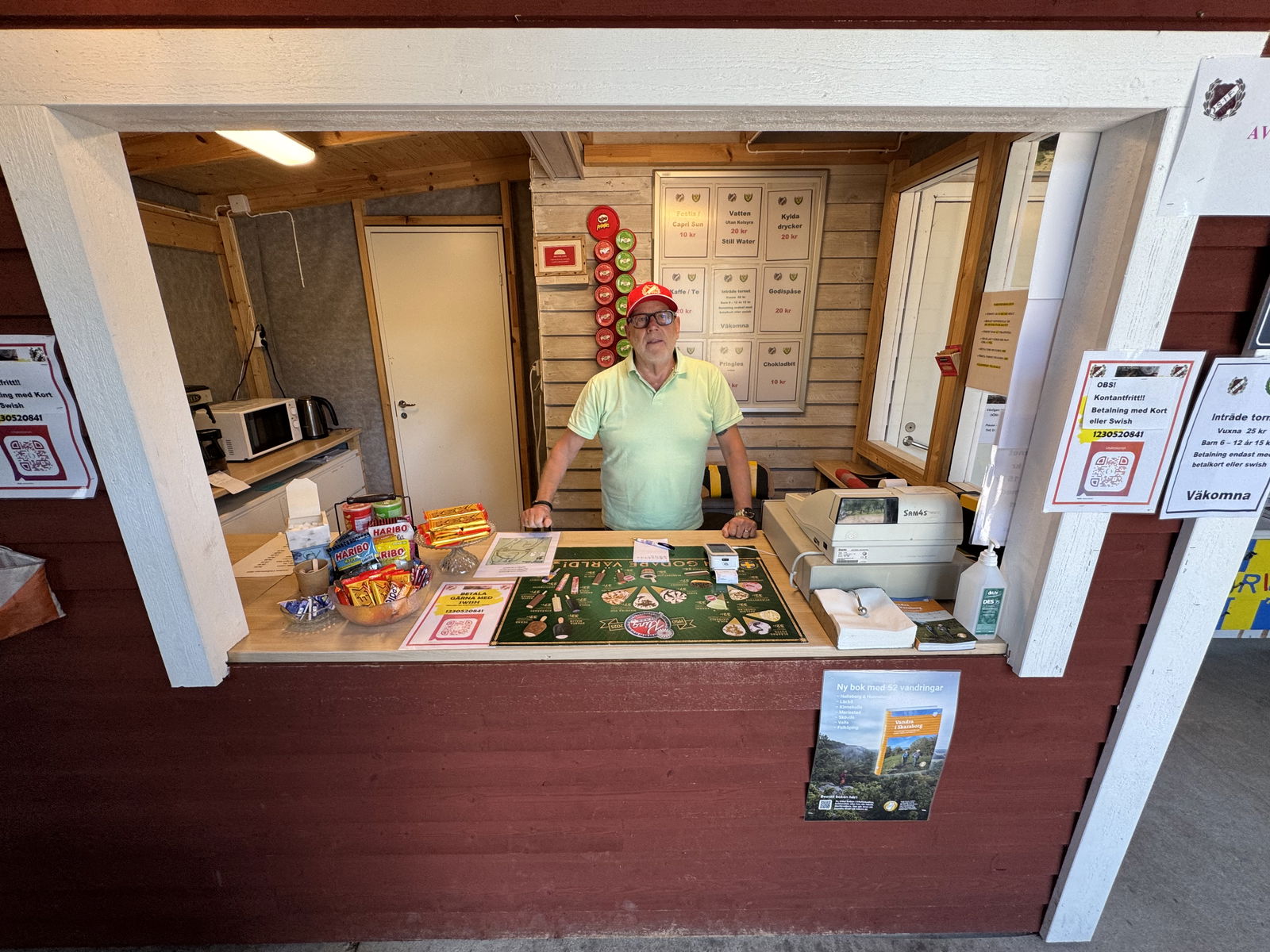 Fika vid Kinnekulle Utsiktstorn