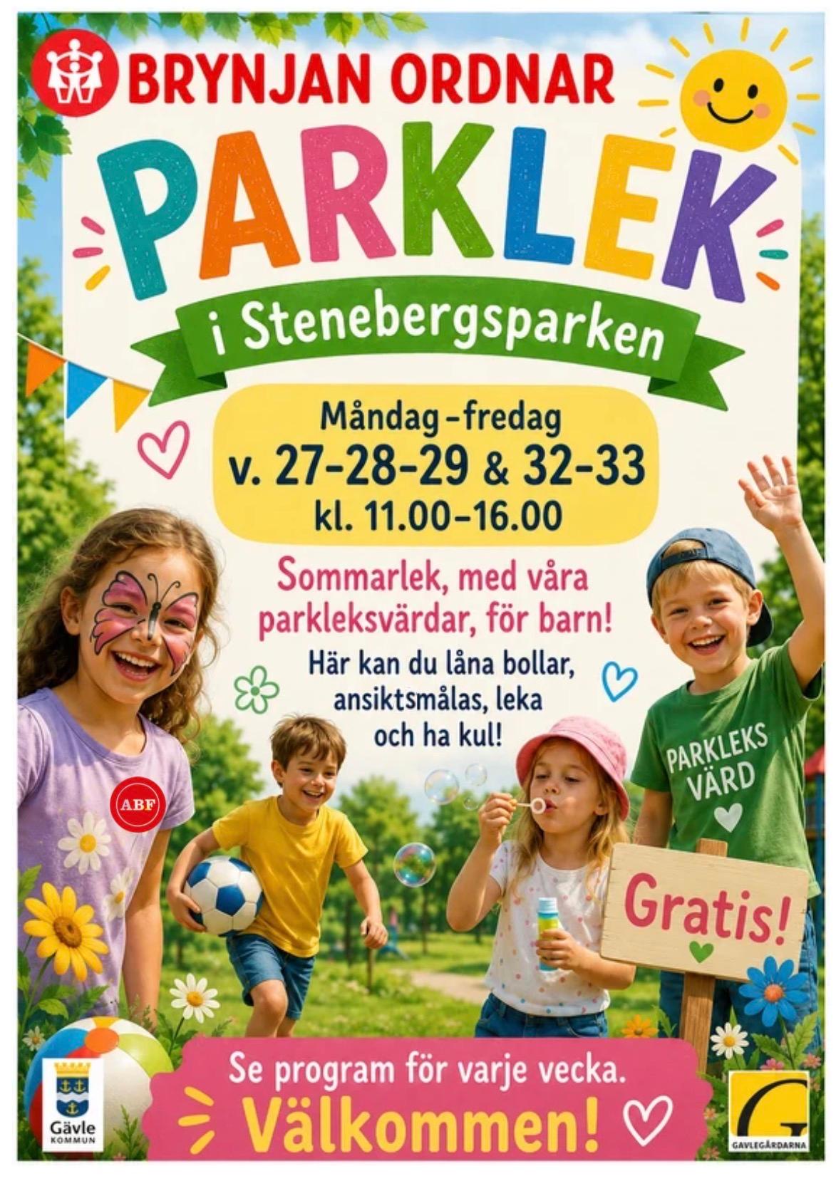 Parklek i Stenebergsparken
