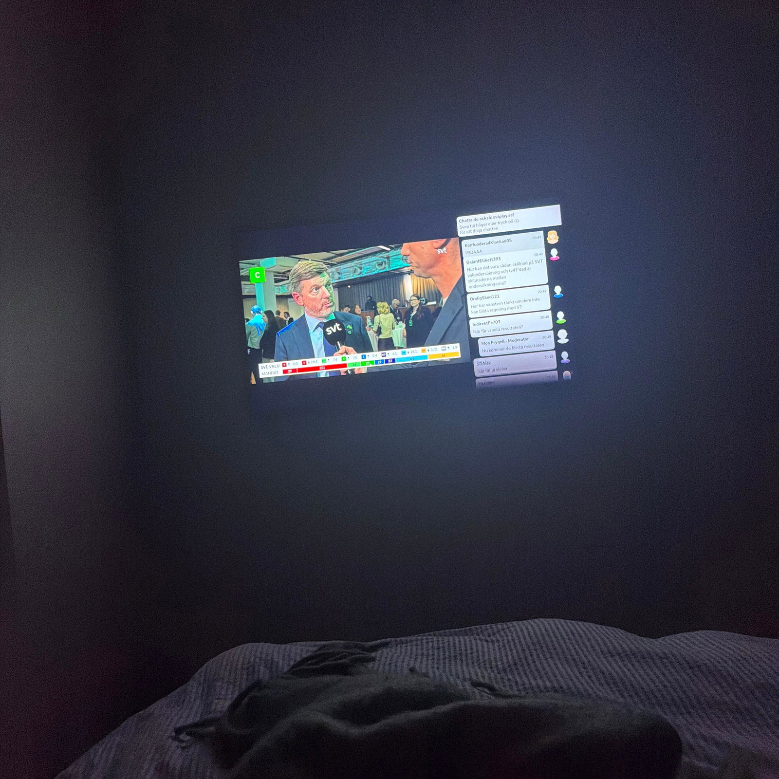 Kollar på valvakan 
Vilka tror du vinner och vilka vill du ska vinna?💙❤️