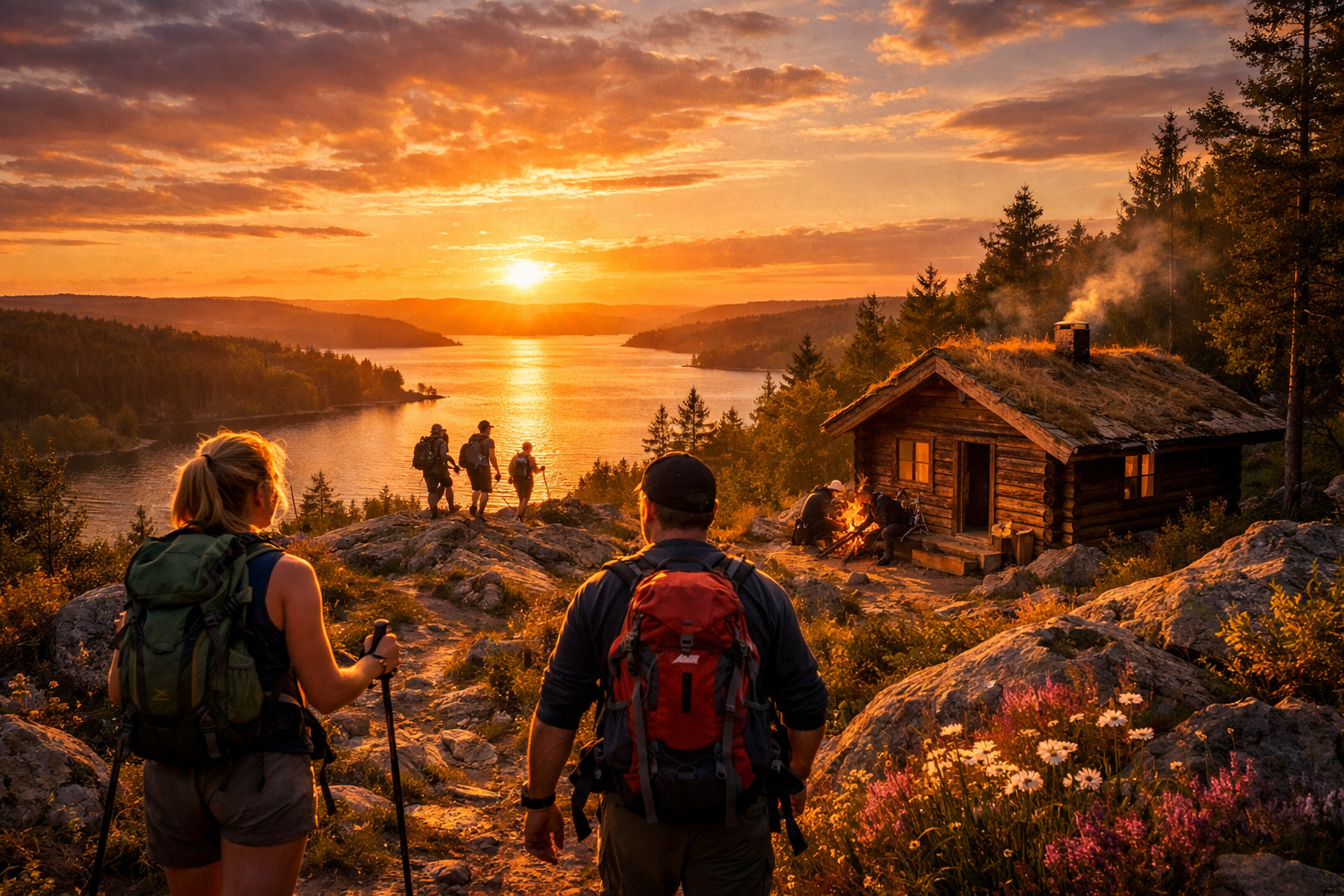 Vandring på Born med Silverhyttan