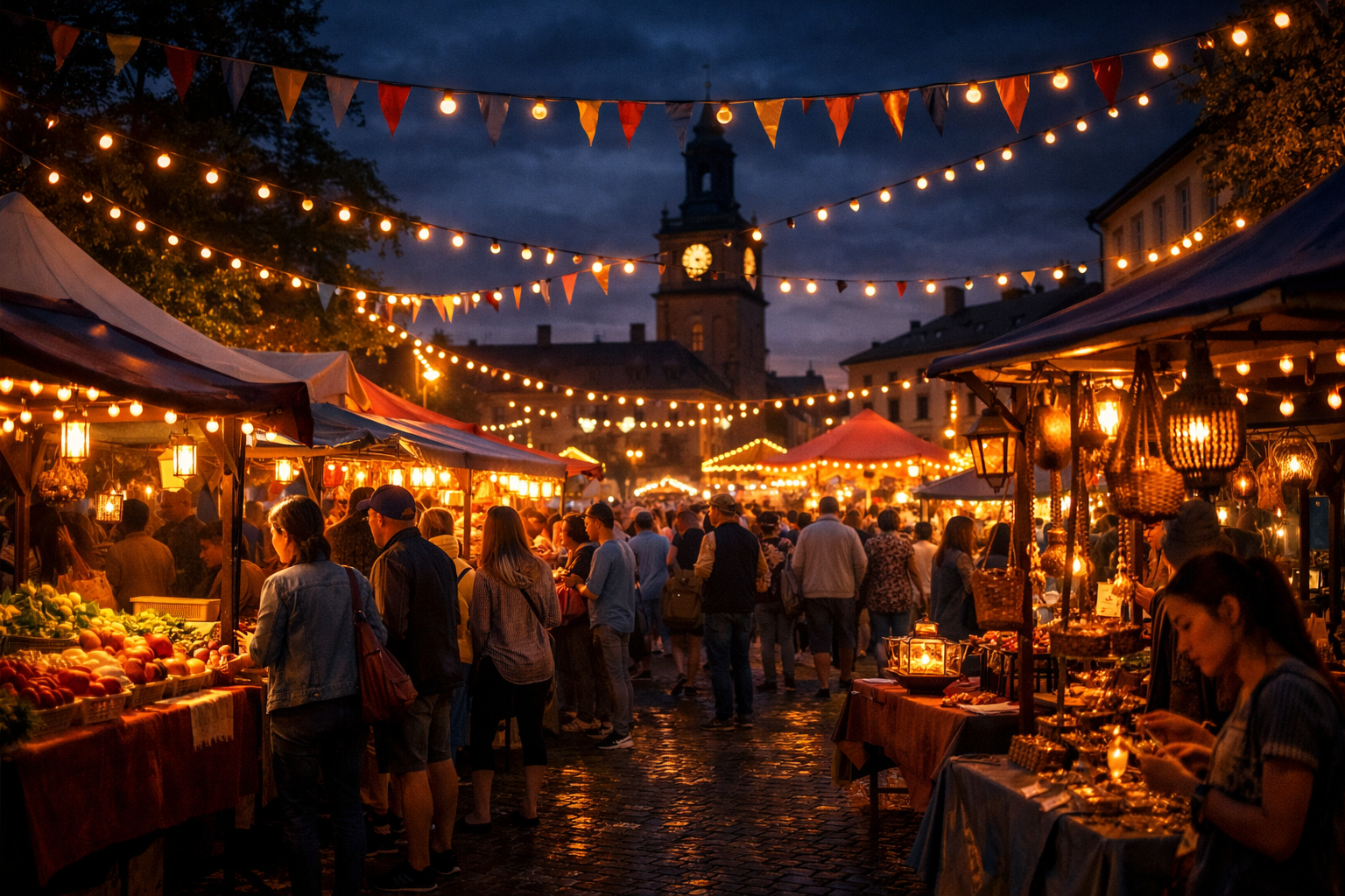 Sensommarmarknad på Stora torget