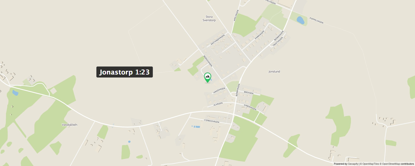 Jonastorp 1:23